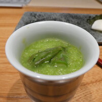 鮨 みつよし - アスパラの茶わん蒸し　絶品です