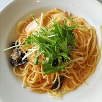 24/7 restaurant - モッツァレラチーズとなすの明太子パスタ