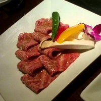 游玄亭 銀座 - 特選ロース薄切焼（9000円）