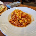 イタリア食堂 オリーブの丘 - ダブルモッツァレラのトマトソース　¥649