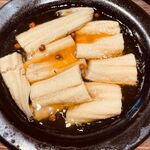 煮穴子と粒山椒の陶板仕立て