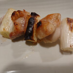 チキンジョージ - とりねぎ（アップなのは1口食べた後で…）