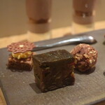 フィエルテ - 宇治抹茶金時クルミッ子、アールグレイのガレットブルトンヌ、ピーカン太郎