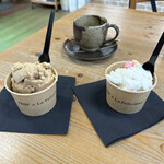 やさとブルーベリーファーム - ほろ苦キャラメル、フルーツヨーグルティーノ