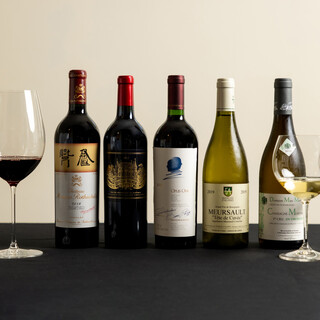 Select mainly Italian wines to match the dishes