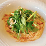 アル・ケッチァーノ  - 桜海老のクリームソースフェデリーニ