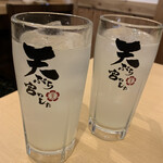 Teｎpura miyanoshita - 生レモンサワー
