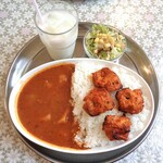 インド料理専門店 ニサン - ティッカカレーライスセット（ご飯大盛り）