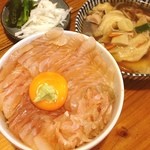 みなと食堂 - 今日はせんべい汁セットにしてみた。