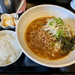 Ota Ya - 肉味噌ラーメン　900時　ご飯10円 ミルクゼリー10円