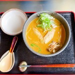 鬼はそと福はうち - カレーうどん　知床鶏の甘口スープ