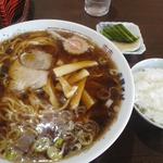 支那そば 佐川 - 支那そば+半ライス