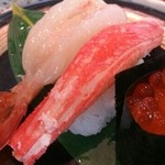 回転鮨 清次郎 - 北海三点盛り