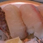 回転鮨 清次郎 - 白身四点盛り