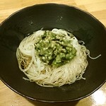 文 - そうめん(だしトッピング)