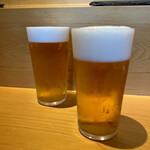 SUSHI TOKYO TEN、 - 生ビール