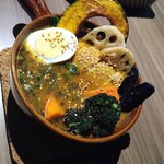 札幌スープカレーBAR 暖 - 野菜チキンカレー