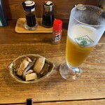 酒匠の店 佐香や - 生ビールとお通し