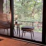 ふふ - ラナイにはBALMUDAのランタン。
      ハンモックもあります。