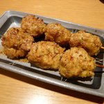 丹波地鶏とビオワイン 六賢 - つくね☆大きいです！