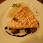 ラ・ポム・ド・パン - メカジキのグリル　バルサミコソース