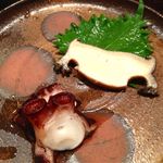 車力門 ちゃわんぶ - やわらかなタコと黒アワビ