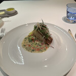 メイ - ❻山口県産クエのポワレ、マリニエールソース。