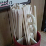 あほだら亭 - 竹のお箸。