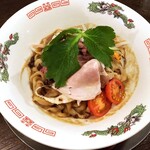 金町製麺 - 蛍烏賊の冷やし汁なしそば