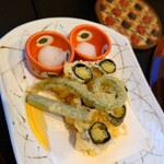 四季彩料理 成一 - 黄ニラの天ぷら