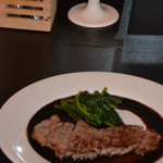 ダ チーチョ にし - 2013/08 サーロインステーキバルサミコソース（本日メニュー） 1,580円