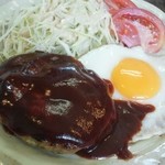 Okonomiyaki Wakatake - 半熟目玉焼きも付いてきます♪