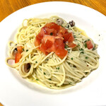 トラットリア ダイ パエサーニ - タコとトマトコンカッセのスパゲティーニ