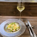 創作イタリアン Gemelli - いただきます(^○^) カルパッチョ 真鯛ですよ♪