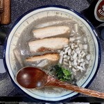 烈志笑魚油 麺香房 三く - 上から恋煮干し麺魚三