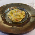 リストランテ・マッサ - 蚕豆のニョッキのカルボナーラ