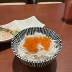 酒肴場 屯 - 海鮮丼のご飯には、ガ釜揚げしらすといくら