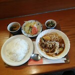 キッチンエム - 日替りランチミートボール定食ライス大盛り