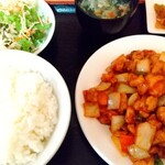 庶民 - 鶏肉の辛味噌炒め