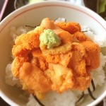 千陽 - 雲丹丼はこれぐらいの量で十分。