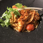 cafe La.cuore - エビのトマトパスタ