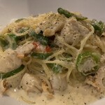 MILLE FIORI - ホタテと万願寺のレモンクリームソース　スパゲッティ（大盛）