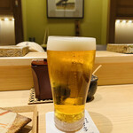 日本橋 蕎ノ字 - ◎生ビールは美味い！