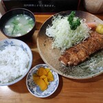 とんかつ竹亭 - ひれかつ定食、税込1,200円