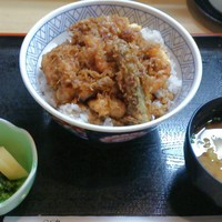 てんぷら天松 日本橋店 - かき揚げ丼定食(980円)