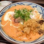 丸亀製麺 梅田店 - 葱と天かすはサービス。