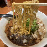 清乃 - 煮干ブラックの平麺