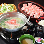 Pork shabu shabu set