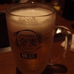 Kumojiteppambaruyapon - とりあえず生ビール（金麦）。
      