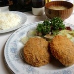 レストパーラー高原 - メンチカツ定食